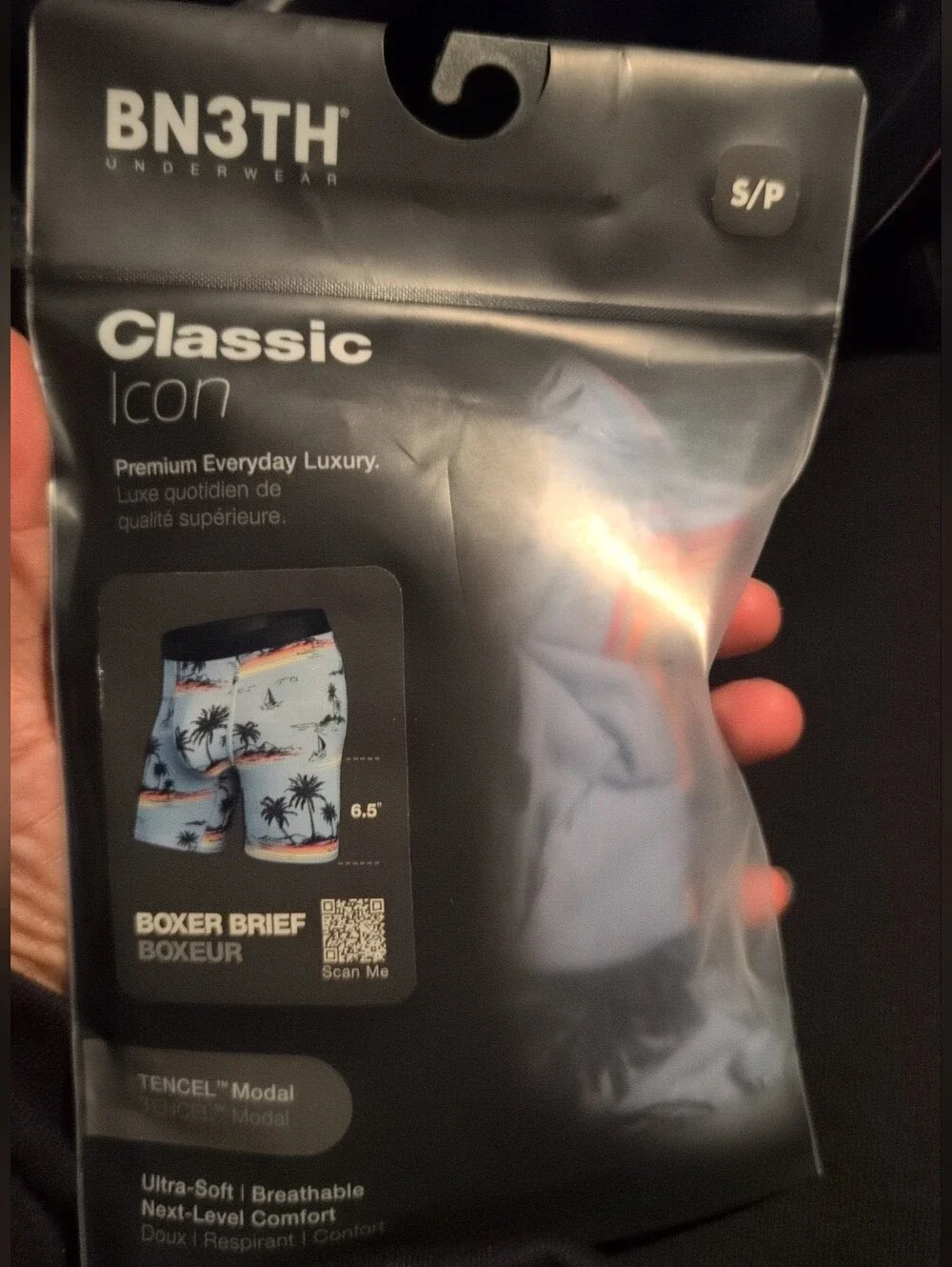 Men's BN3TH Classic Icon Boxer Briefs- Take Me There Sky Size Small NWT